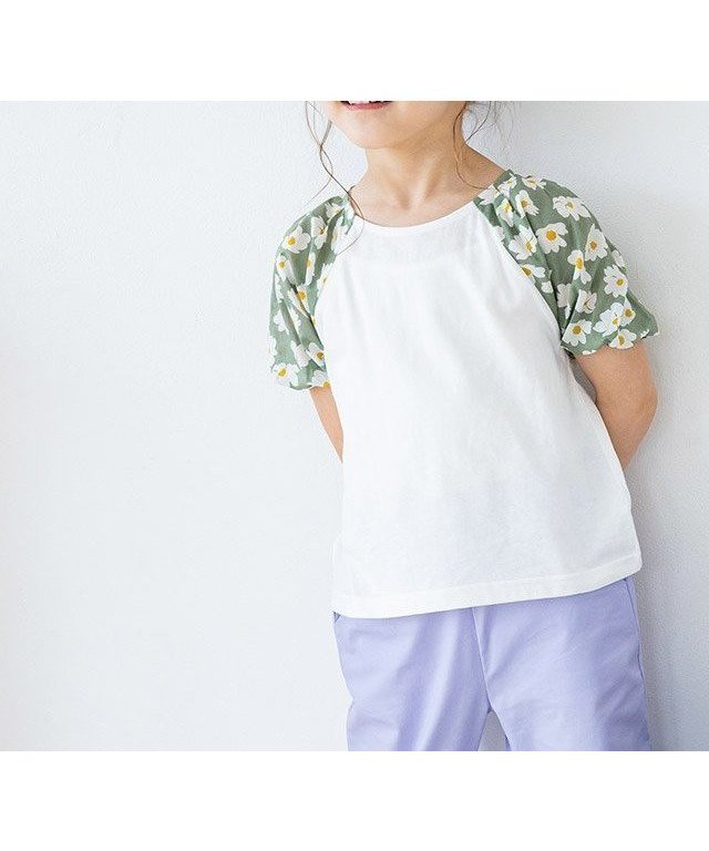 【ピエロ/Pierrot】のlulpini 花柄パフスリーブTシャツ 人気、トレンドファッション・服の通販 founy(ファニー) 　ファッション　Fashion　レディースファッション　WOMEN　トップス・カットソー　Tops/Tshirt　シャツ/ブラウス　Shirts/Blouses　ロング / Tシャツ　T-Shirts　花柄・フラワープリント・モチーフ　Flower Patterns　スリーブ　Sleeve　吸水　Water Absorption　 other-1|ID: prp329100004208454 ipo3291000000029165863