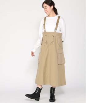 【クリフメイヤー/KRIFF MAYER】のミリタリー サスペンダー スカート 人気、トレンドファッション・服の通販 founy(ファニー) ファッション Fashion レディースファッション WOMEN スカート Skirt サスペンダー Suspenders ミリタリー Military |ID:prp329100004209139