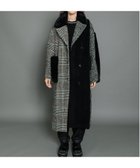 【アウラアイラ/AULA AILA】のASYMMETRY COMBINATION COAT 人気、トレンドファッション・服の通販 founy(ファニー) ファッション Fashion レディースファッション WOMEN アウター Coat Outerwear コート Coats ショルダー Shoulder チェック Check ツイード Tweed ドロップ Drop フロント Front ポケット Pocket ロング Long thumbnail GREEN|ID: prp329100004209319 ipo3291000000029183809