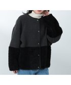 【ビームス ハート/BEAMS HEART】の異素材 ボアブルゾン 24AW BLACK|ID: prp329100004209326 ipo3291000000029451834