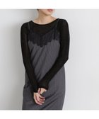 【ナチュラル ビューティー ベーシック/NATURAL BEAUTY BASIC】のベロアボートネックカットソー 24AW クロ|ID: prp329100004209379 ipo3291000000029184506