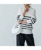 【ピエロ/Pierrot】のRASW 綿100%Vネックニット 人気、トレンドファッション・服の通販 founy(ファニー) ファッション Fashion レディースファッション WOMEN トップス・カットソー Tops/Tshirt ニット Knit Tops Vネック V-Neck デコルテ Decolletage ロング Long 畦 Ridge thumbnail オフホワイト×ブラック|ID: prp329100004209382 ipo3291000000029184531