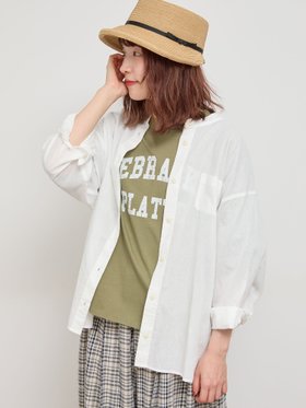 【サマンサモスモス/Samansa Mos2】の【UVカット/接触冷感】バンドカラーゆるシャツ 人気、トレンドファッション・服の通販 founy(ファニー) ファッション Fashion レディースファッション WOMEN トップス・カットソー Tops/Tshirt シャツ/ブラウス Shirts/Blouses |ID:prp329100004209621