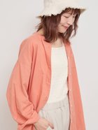 【サマンサモスモス/Samansa Mos2】の【UVカット/接触冷感】バンドカラーゆるシャツ 人気、トレンドファッション・服の通販 founy(ファニー) ファッション Fashion レディースファッション WOMEN トップス・カットソー Tops/Tshirt シャツ/ブラウス Shirts/Blouses thumbnail オレンジ|ID: prp329100004209621 ipo3291000000029186797