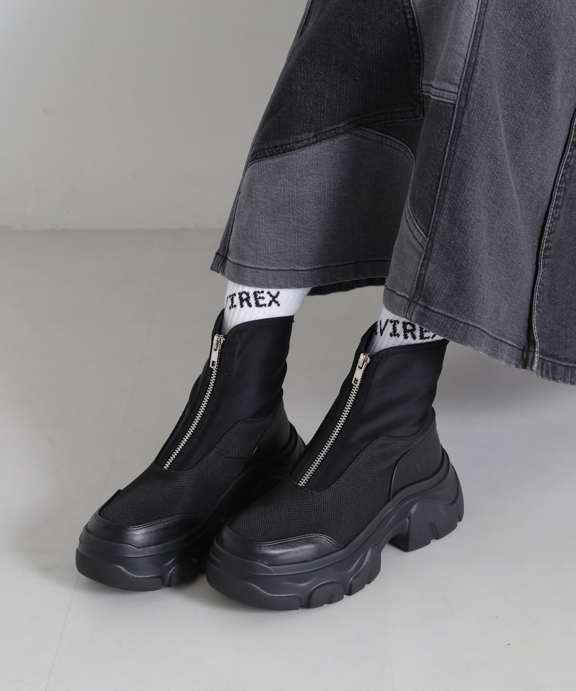 【アヴィレックス/AVIREX】の《直営店限定》FRONT ZIP BOOTS/フロントジップブーツ 人気、トレンドファッション・服の通販 founy(ファニー) 　ファッション　Fashion　レディースファッション　WOMEN　2024年　2024　2024-2025秋冬・A/W　Aw/Autumn/Winter/Fw/Fall/2024-2025　A/W・秋冬　Aw・Autumn/Winter・Fw・Fall-Winter　おすすめ　Recommend　ジップ　Zip　ミリタリー　Military　 other-1|ID: prp329100004209638 ipo3291000000029187121