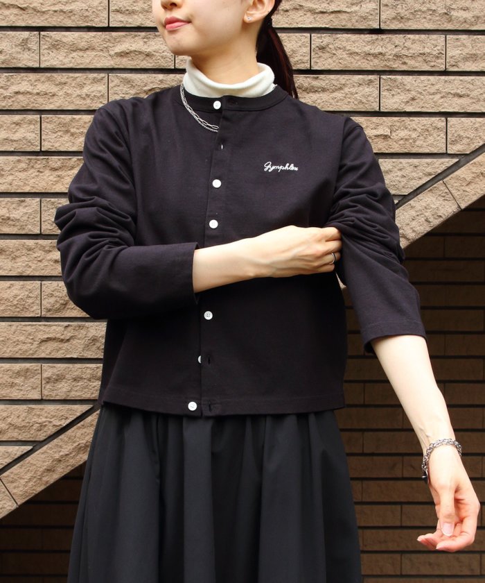 【その他のブランド/Other】のGYMPHLEX/SHORT CREW NECK CARDIGAN C0367 インテリア・キッズ・メンズ・レディースファッション・服の通販 founy(ファニー) https://founy.com/ ファッション Fashion レディースファッション WOMEN トップス・カットソー Tops/Tshirt カーディガン Cardigans カーディガン Cardigan シンプル Simple タートルネック Turtleneck |ID: prp329100004209641 ipo3291000000029187229