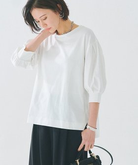 【ピエロ/Pierrot】 RASW GIZAボリュームスリーブTシャツ人気、トレンドファッション・服の通販 founy(ファニー) ファッション Fashion レディースファッション WOMEN トップス・カットソー Tops/Tshirt シャツ/ブラウス Shirts/Blouses ロング / Tシャツ T-Shirts ボリュームスリーブ / フリル袖 Volume Sleeve なめらか Smooth カフス Cuffs コンパクト Compact シンプル Simple スリット Slit スリーブ Sleeve バランス Balance 抗菌 Antibacterial |ID:prp329100004209663