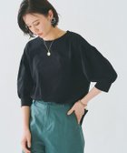 【ピエロ/Pierrot】のRASW GIZAボリュームスリーブTシャツ 人気、トレンドファッション・服の通販 founy(ファニー) ファッション Fashion レディースファッション WOMEN トップス・カットソー Tops/Tshirt シャツ/ブラウス Shirts/Blouses ロング / Tシャツ T-Shirts ボリュームスリーブ / フリル袖 Volume Sleeve なめらか Smooth カフス Cuffs コンパクト Compact シンプル Simple スリット Slit スリーブ Sleeve バランス Balance 抗菌 Antibacterial thumbnail ブラック|ID: prp329100004209663 ipo3291000000029187581