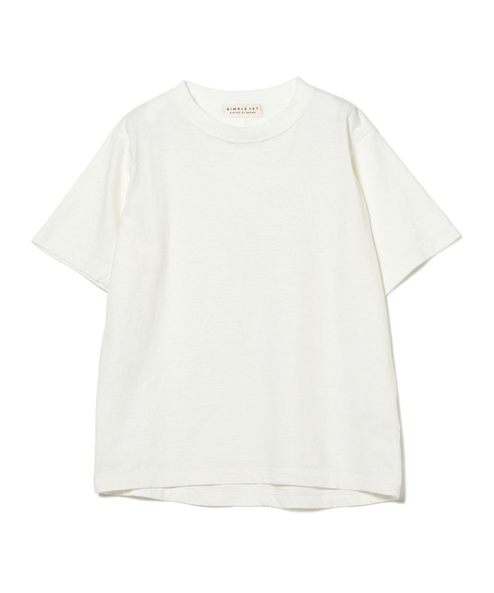 【その他のブランド/Other】のSIMPLE YET リサイクルコットン ハーフスリーブ Tシャツ インテリア・キッズ・メンズ・レディースファッション・服の通販 founy(ファニー) https://founy.com/ ファッション Fashion レディースファッション WOMEN トップス・カットソー Tops/Tshirt シャツ/ブラウス Shirts/Blouses ロング / Tシャツ T-Shirts シンプル Simple スリーブ Sleeve ハーフ Half ベーシック Basic ラウンド Round 日本製 Made In Japan |ID: prp329100004209801 ipo3291000000029188630