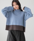 【ローリーズファーム/LOWRYS FARM】のリバーシブルハイネックニットLS 人気、トレンドファッション・服の通販 founy(ファニー) ファッション Fashion レディースファッション WOMEN トップス・カットソー Tops/Tshirt ニット Knit Tops アクリル Acrylic シンプル Simple デニム Denim リバーシブル Reversible ワイド Wide thumbnail ブルー82|ID: prp329100004209829 ipo3291000000029189254