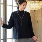 【ミゼール/MISSEL】の起毛リブ 切り替えカットソー 人気、トレンドファッション・服の通販 founy(ファニー) ファッション Fashion レディースファッション WOMEN トップス・カットソー Tops/Tshirt カットソー Cut and Sewn インナー Inner エレガント 上品 Elegant 洗える Washable カットソー Cut And Sew カーディガン Cardigan ジャケット Jacket 定番 Standard 人気 Popularity 長袖 Long Sleeve フェミニン Feminine ボトム Bottom 冬 Winter おすすめ Recommend 日本製 Made In Japan thumbnail ブラック|ID: prp329100004209866 ipo3291000000029189719