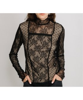 【アウラアイラ/AULA AILA】のLACE HIGH NECK TOPS 人気、トレンドファッション・服の通販 founy(ファニー) ファッション Fashion レディースファッション WOMEN トップス・カットソー Tops/Tshirt インナー Inner スクエア Square ストレッチ Stretch デコルテ Decolletage パイピング Piping フィット Fit フラワー Flower レース Race |ID:prp329100004209879