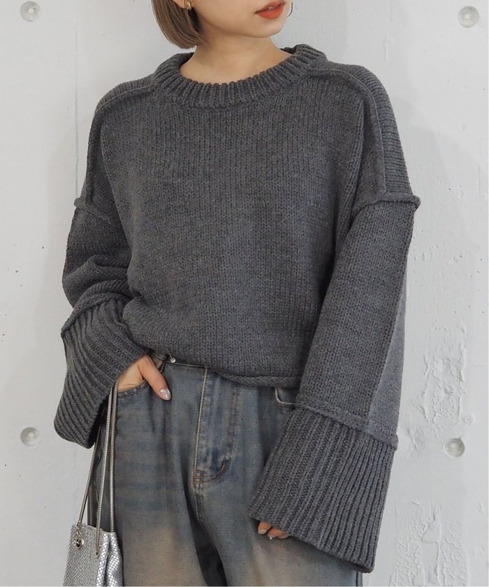 【その他のブランド/Other】のtiptop/リバーシブルショート丈ニット インテリア・キッズ・メンズ・レディースファッション・服の通販 founy(ファニー) https://founy.com/ ファッション Fashion レディースファッション WOMEN トップス・カットソー Tops/Tshirt ニット Knit Tops |ID: prp329100004209945 ipo3291000000029190225