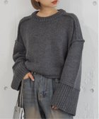 【その他のブランド/Other】のtiptop/リバーシブルショート丈ニット 人気、トレンドファッション・服の通販 founy(ファニー) ファッション Fashion レディースファッション WOMEN トップス・カットソー Tops/Tshirt ニット Knit Tops thumbnail Dグレー|ID: prp329100004209945 ipo3291000000029190227