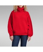 【ジースター ロゥ/G-Star RAW】の【公式ショップ】CHUNKY LOOSE TURTLE KNITTED SWEATER/デザイン編みタートルネックニットセーター 人気、トレンドファッション・服の通販 founy(ファニー) ファッション Fashion レディースファッション WOMEN トップス・カットソー Tops/Tshirt ニット Knit Tops パーカ Sweats スウェット Sweat タートルネック Turtleneck thumbnail dk flame|ID: prp329100004209951 ipo3291000000029190277