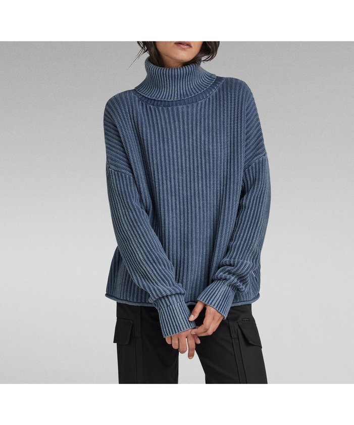 【ジースター ロゥ/G-Star RAW】の【公式ショップ】LOOSE OVERDYED TURTLE KNITTED SWEATER/オーバーダイルーズタートルネックニットセーター インテリア・キッズ・メンズ・レディースファッション・服の通販 founy(ファニー) https://founy.com/ ファッション Fashion レディースファッション WOMEN トップス・カットソー Tops/Tshirt ニット Knit Tops パーカ Sweats スウェット Sweat タートルネック Turtleneck |ID: prp329100004209955 ipo3291000000029190288