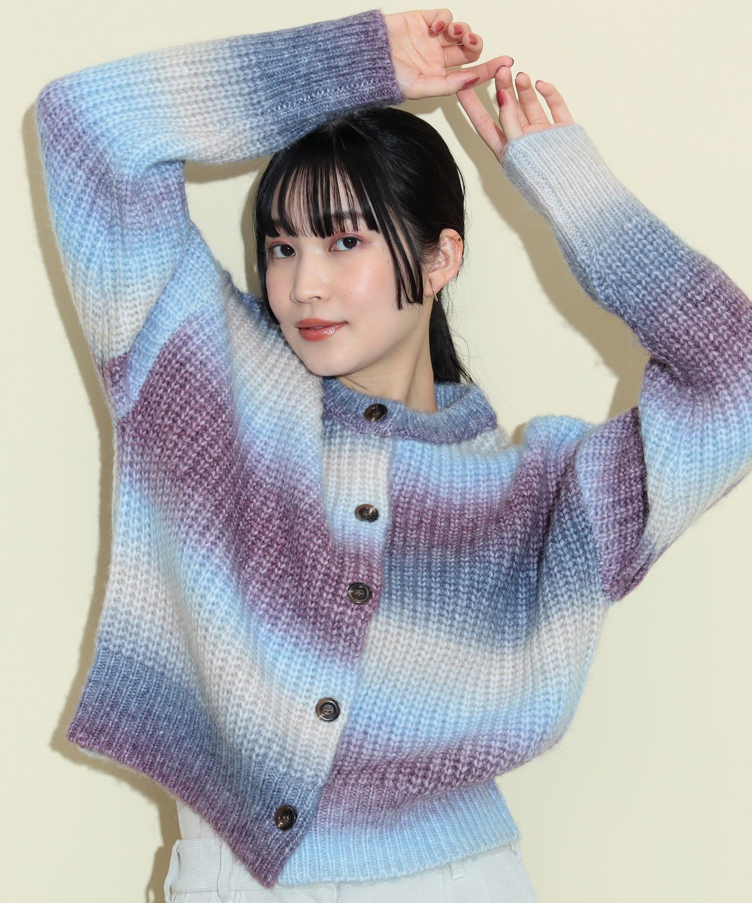 【ビームス ハート/BEAMS HEART】のグラデーション ニット カーディガン 24AW 人気、トレンドファッション・服の通販 founy(ファニー) 　ファッション　Fashion　レディースファッション　WOMEN　トップス・カットソー　Tops/Tshirt　ニット　Knit Tops　カーディガン　Cardigans　カラフル　Colorful　カーディガン　Cardigan　グラデーション　Gradation　今季　This Season　シンプル　Simple　ストレート　Straight　スリーブ　Sleeve　トレンド　Trend　ベーシック　Basic　羽織　Haori　ワイド　Wide　A/W・秋冬　Aw・Autumn/Winter・Fw・Fall-Winter　おすすめ　Recommend　2024年　2024　2024-2025秋冬・A/W　Aw/Autumn/Winter/Fw/Fall/2024-2025　 other-1|ID: prp329100004209992 ipo3291000000029190571