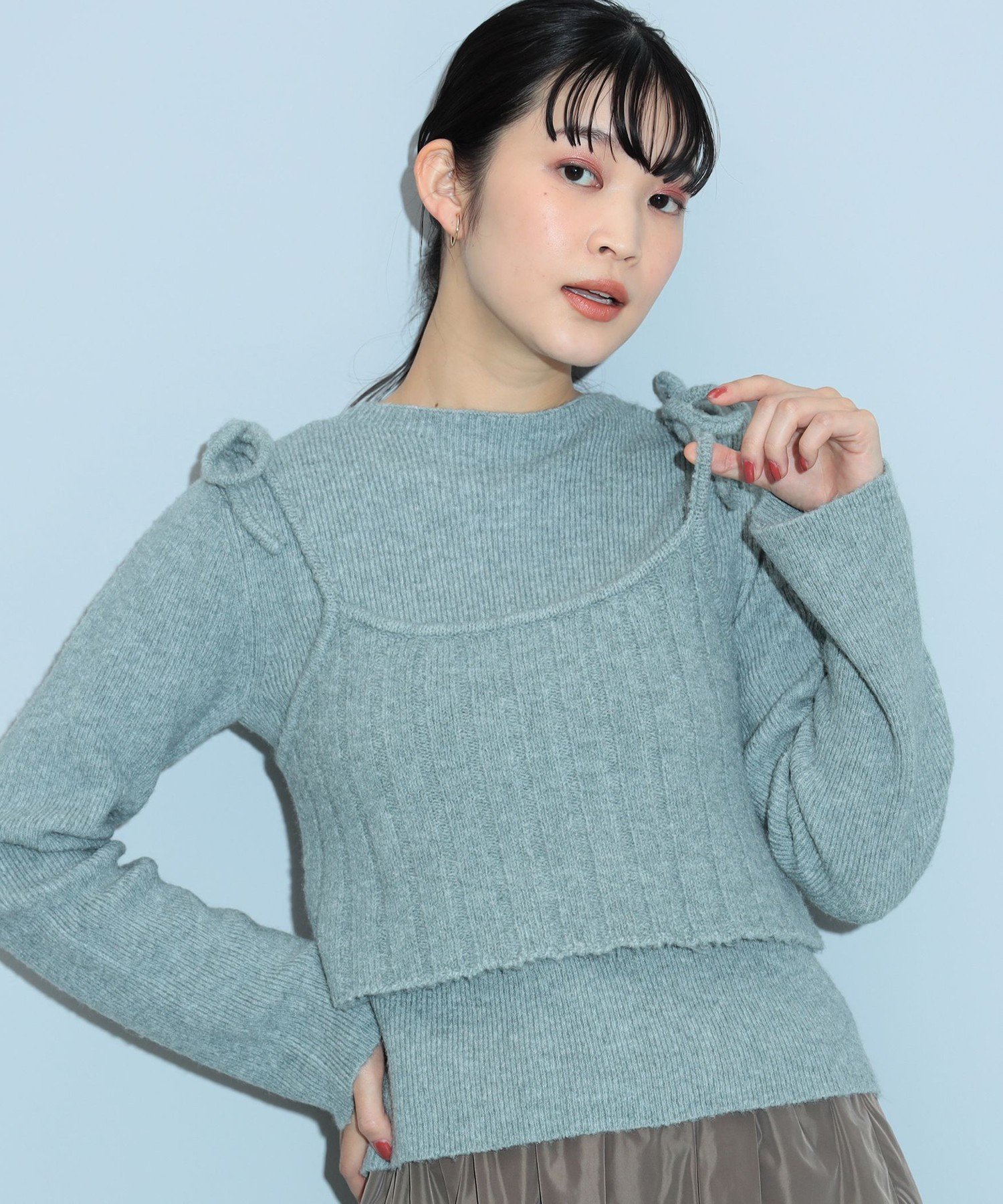 【ビームス ハート/BEAMS HEART】のリボンキャミベスト * プルオーバー(セットアイテム) 24AW 人気、トレンドファッション・服の通販 founy(ファニー) 　ファッション　Fashion　レディースファッション　WOMEN　トップス・カットソー　Tops/Tshirt　キャミソール / ノースリーブ　No Sleeves　ベスト/ジレ　Gilets/Vests　プルオーバー　Pullover　インナー　Inner　ウェーブ　Wave　カットソー　Cut And Sew　カーディガン　Cardigan　キャミ　Cami　キャミソール　Camisole　コンパクト　Compact　サロペット　Overalls　シンプル　Simple　ジャケット　Jacket　フィット　Fit　ロング　Long　おすすめ　Recommend　2024年　2024　2024-2025秋冬・A/W　Aw/Autumn/Winter/Fw/Fall/2024-2025　 other-1|ID: prp329100004209993 ipo3291000000029190578