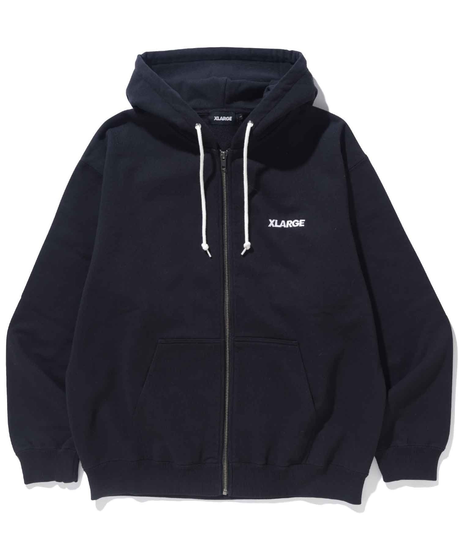 【エクストララージ/XLARGE】のSTANDARD LOGO ZIP HOODED SWEATSHIRT パーカー XLARGE インテリア・キッズ・メンズ・レディースファッション・服の通販 founy(ファニー) 　ファッション　Fashion　レディースファッション　WOMEN　トップス・カットソー　Tops/Tshirt　シャツ/ブラウス　Shirts/Blouses　パーカ　Sweats　ロング / Tシャツ　T-Shirts　スウェット　Sweat　おすすめ　Recommend　シンプル　Simple　パーカー　Hoodie　フロント　Front　ベーシック　Basic　定番　Standard　BLACK|ID: prp329100004210004 ipo3291000000029190692