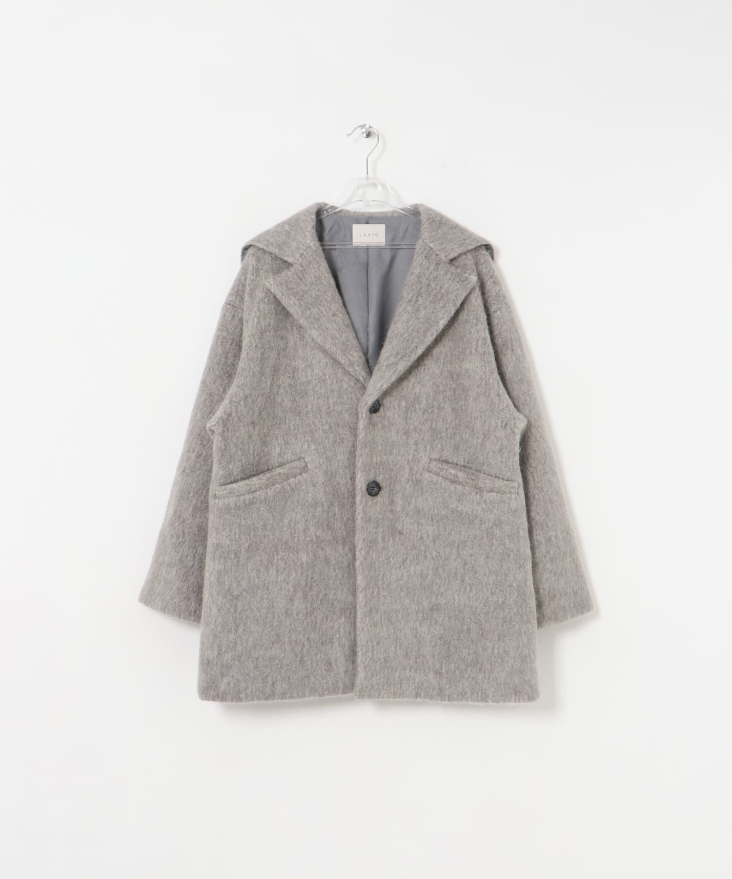 【ラート/LAATO】のsailor over coat インテリア・キッズ・メンズ・レディースファッション・服の通販 founy(ファニー) 　ファッション　Fashion　レディースファッション　WOMEN　アウター　Coat Outerwear　コート　Coats　2024年　2024　2024-2025秋冬・A/W　Aw/Autumn/Winter/Fw/Fall/2024-2025　A/W・秋冬　Aw・Autumn/Winter・Fw・Fall-Winter　冬　Winter　おすすめ　Recommend　なめらか　Smooth　ジャケット　Jacket　トレンド　Trend　ベーシック　Basic　ネズミ|ID: prp329100004210022 ipo3291000000029190874