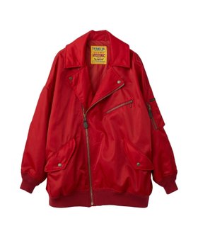 【ヒステリックグラマー/HYSTERIC GLAMOUR】のライダースブルゾン 人気、トレンドファッション・服の通販 founy(ファニー) ファッション Fashion レディースファッション WOMEN アウター Coat Outerwear ブルゾン Blouson/Jackets ライダース Riders Jacket ダブル Double フロント Front プリント Print モチーフ Motif ライダース Riders 冬 Winter 秋 Autumn/Fall |ID:prp329100004210055