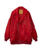 【ヒステリックグラマー/HYSTERIC GLAMOUR】のライダースブルゾン 人気、トレンドファッション・服の通販 founy(ファニー) ファッション Fashion レディースファッション WOMEN アウター Coat Outerwear ブルゾン Blouson/Jackets ライダース Riders Jacket ダブル Double フロント Front プリント Print モチーフ Motif ライダース Riders 冬 Winter 秋 Autumn/Fall thumbnail レッド|ID: prp329100004210055 ipo3291000000029529111