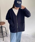 【その他のブランド/Other】の裏配色Vネックニットブルゾン 人気、トレンドファッション・服の通販 founy(ファニー) ファッション Fashion レディースファッション WOMEN アウター Coat Outerwear ブルゾン Blouson/Jackets トップス・カットソー Tops/Tshirt ニット Knit Tops Vネック V-Neck 2024年 2024 2024-2025秋冬・A/W Aw/Autumn/Winter/Fw/Fall/2024-2025 おすすめ Recommend ブルゾン Blouson thumbnail ネイビー|ID: prp329100004210083 ipo3291000000029191152