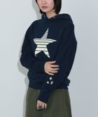 【ビームス ハート/BEAMS HEART】のBEAMS HEART / スターフロッキー スウェット パーカー 24AW NAVY|ID: prp329100004210087 ipo3291000000029191172