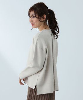 【ビームス ハート/BEAMS HEART】の配色リバーシブル ニットプルオーバー 24AW 人気、トレンドファッション・服の通販 founy(ファニー) ファッション Fashion レディースファッション WOMEN トップス・カットソー Tops/Tshirt ニット Knit Tops プルオーバー Pullover シンプル Simple スリット Slit センター Center チュニック Tunic デニム Denim バランス Balance フレア Flare リバーシブル Reversible 2024年 2024 2024-2025秋冬・A/W Aw/Autumn/Winter/Fw/Fall/2024-2025 |ID:prp329100004210088