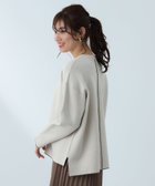 【ビームス ハート/BEAMS HEART】の配色リバーシブル ニットプルオーバー 24AW 人気、トレンドファッション・服の通販 founy(ファニー) ファッション Fashion レディースファッション WOMEN トップス・カットソー Tops/Tshirt ニット Knit Tops プルオーバー Pullover シンプル Simple スリット Slit センター Center チュニック Tunic デニム Denim バランス Balance フレア Flare リバーシブル Reversible 2024年 2024 2024-2025秋冬・A/W Aw/Autumn/Winter/Fw/Fall/2024-2025 thumbnail IVORY|ID: prp329100004210088 ipo3291000000029541024