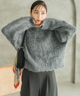 【ドロワット ロートレアモン/Droite Lautreamont】の【WEB限定】シャギーニット 人気、トレンドファッション・服の通販 founy(ファニー) ファッション Fashion レディースファッション WOMEN トップス・カットソー Tops/Tshirt ニット Knit Tops コンパクト Compact トレンド Trend |ID:prp329100004210102