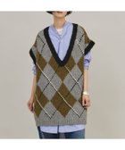 【カレンソロジー/Curensology】のアーガイルハンドニットベスト 人気、トレンドファッション・服の通販 founy(ファニー) ファッション Fashion レディースファッション WOMEN アウター Coat Outerwear トップス・カットソー Tops/Tshirt ニット Knit Tops ベスト/ジレ Gilets/Vests インナー Inner エレガント 上品 Elegant ショート Short 手編み Hand Knitting ハンド Hand ベスト Vest ロング Long A/W・秋冬 Aw・Autumn/Winter・Fw・Fall-Winter おすすめ Recommend thumbnail グリーン78|ID: prp329100004210104 ipo3291000000029191266