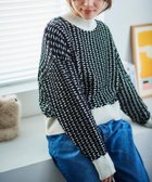 【ルクールブラン/le.coeur blanc】の交差編みバイカラーニットプルオーバー 人気、トレンドファッション・服の通販 founy(ファニー) ファッション Fashion レディースファッション WOMEN トップス・カットソー Tops/Tshirt ニット Knit Tops プルオーバー Pullover おすすめ Recommend バランス Balance ボトム Bottom エレガント 上品 Elegant thumbnail ブラック柄|ID: prp329100004210108 ipo3291000000029191281