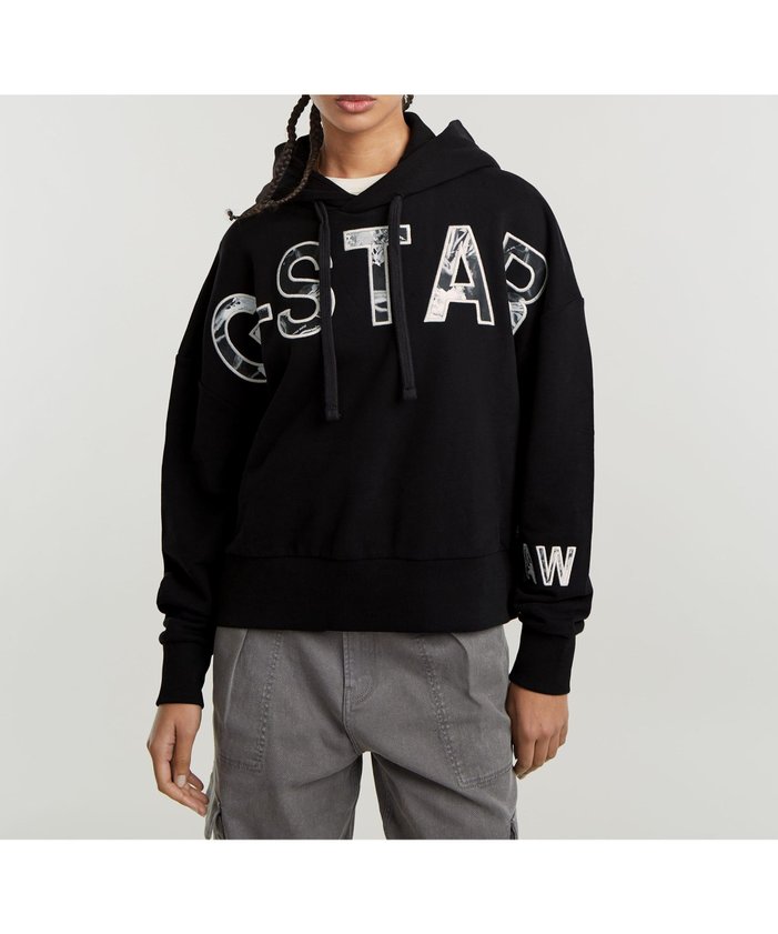 【ジースター ロゥ/G-Star RAW】の【公式ショップ】EMBRO PRINT OVERSIZED HOODIE/刺繍プリントオーバーサイズパーカー インテリア・キッズ・メンズ・レディースファッション・服の通販 founy(ファニー) https://founy.com/ ファッション Fashion レディースファッション WOMEN トップス・カットソー Tops/Tshirt パーカ Sweats |ID: prp329100004210119 ipo3291000000029191316