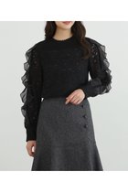 【ジルスチュアート/JILL STUART】のフリルスリーブレースブラウス 人気、トレンドファッション・服の通販 founy(ファニー) ファッション Fashion レディースファッション WOMEN トップス・カットソー Tops/Tshirt シャツ/ブラウス Shirts/Blouses オーガンジー Organdy カフス Cuffs シフォン Chiffon スカラップ Scalloped デニム Denim フリル Frills レース Race thumbnail ブラック|ID: prp329100004210131 ipo3291000000029191368