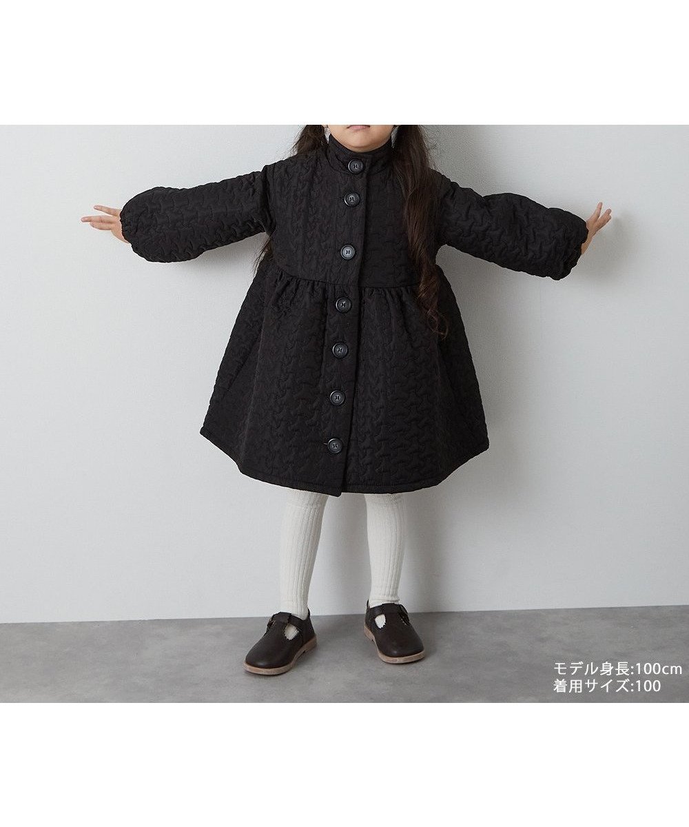 【リジェール/riziere / KIDS】のキルティングコートワンピース 人気、トレンドファッション・服の通販 founy(ファニー) 　ファッション　Fashion　キッズファッション　KIDS　ワンピース　Dress/Kids　キルティング　Quilting　スタンド　Stand　人気　Popularity　冬　Winter　 other-1|ID: prp329100004210606 ipo3291000000029486606