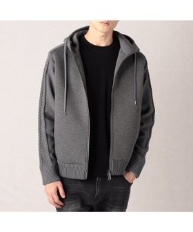 【コムサ メン/COMME CA / MEN】の【COMME CA MEN】ケーブルニットパーカー 人気、トレンドファッション・服の通販 founy(ファニー) ファッション Fashion メンズファッション MEN 秋 Autumn/Fall 人気 Popularity パーカー Hoodie |ID:prp329100004211032