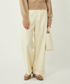 【その他のブランド/Other】のsize SHORTあり サキソニー ワイド パンツ -ウォッシャブル- WHITE|ID: prp329100004211162 ipo3291000000029894719