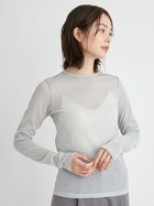 【エミ/emmi】のラメシアーカットトップス 人気、トレンドファッション・服の通販 founy(ファニー) ファッション Fashion レディースファッション WOMEN トップス・カットソー Tops/Tshirt シアー Sheer シンプル Simple thumbnail SLV[011]|ID: prp329100004211569 ipo3291000000029203960