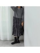 【サマンサモスモス/Samansa Mos2】の異素材ドッキングワンピース 人気、トレンドファッション・服の通販 founy(ファニー) ファッション Fashion レディースファッション WOMEN ワンピース Dress スリーブ Sleeve ドッキング Docking ハーフ Half thumbnail グレー|ID: prp329100004211916 ipo3291000000029363983