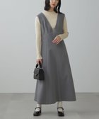 【フリーズマート/FREE'S MART】の配色ステッチジャンスカ 人気、トレンドファッション・服の通販 founy(ファニー) ファッション Fashion レディースファッション WOMEN ギャザー Gather ツイル Twill リブニット Rib Knit thumbnail グレー|ID: prp329100004211941 ipo3291000000029207395