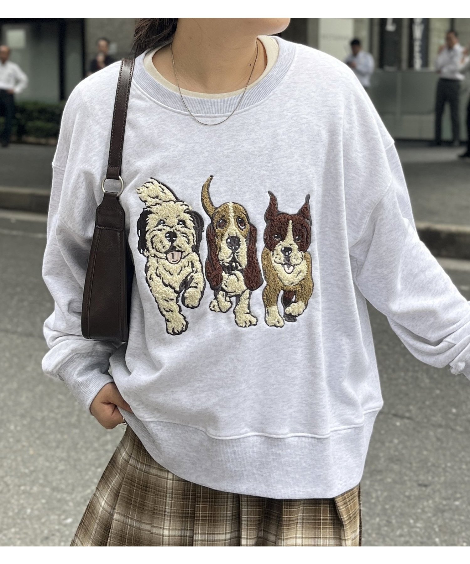 【シーピーシーエム/CPCM】のアソート裏起毛サガラ刺繍スウェット インテリア・キッズ・メンズ・レディースファッション・服の通販 founy(ファニー) 　ファッション　Fashion　レディースファッション　WOMEN　トップス・カットソー　Tops/Tshirt　パーカ　Sweats　スウェット　Sweat　A/W・秋冬　Aw・Autumn/Winter・Fw・Fall-Winter　スウェット　Sweat　ハイネック　High Neck　グレーその他2|ID: prp329100004212001 ipo3291000000029405314