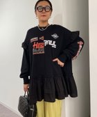 【ローズバッド/ROSE BUD】のスポーツロゴ フリルドッキングチュニック 人気、トレンドファッション・服の通販 founy(ファニー) ファッション Fashion レディースファッション WOMEN トップス・カットソー Tops/Tshirt カットソー Cut And Sew スタンダード Standard スポーツ Sports チュニック Tunic トレンド Trend ドッキング Docking フリル Frills 再入荷 Restock/Back In Stock/Re Arrival thumbnail ブラック|ID: prp329100004212105 ipo3291000000029278489