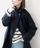 【シップス フォー ウィメン/SHIPS】のSHIPS any スタンド ダブル カラー コート 24FW 人気、トレンドファッション・服の通販 founy(ファニー) ファッション Fashion レディースファッション WOMEN アウター Coat Outerwear コート Coats おすすめ Recommend スタンド Stand ダブル Double チェスター Chester ハーフ Half マフラー Scarf 防寒 Cold Protection thumbnail ネイビー|ID: prp329100004212491 ipo3291000000029934934