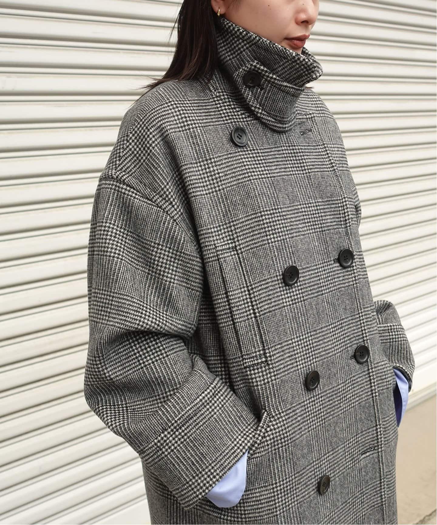 【ジャーナルスタンダード/JOURNAL STANDARD】のSuper140 ミドルPコート 人気、トレンドファッション・服の通販 founy(ファニー) 　ファッション　Fashion　レディースファッション　WOMEN　アウター　Coat Outerwear　コート　Coats　Pコート　Pea Coats　2024年　2024　2024-2025秋冬・A/W　Aw/Autumn/Winter/Fw/Fall/2024-2025　スタンド　Stand　バランス　Balance　ボトム　Bottom　ポケット　Pocket　マニッシュ　Mannish　ミドル　Middle　エレガント 上品　Elegant　 other-1|ID: prp329100004212500 ipo3291000000029519501