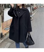 【ジャーナルスタンダード/JOURNAL STANDARD】のSuper140 ミドルPコート 人気、トレンドファッション・服の通販 founy(ファニー) ファッション Fashion レディースファッション WOMEN アウター Coat Outerwear コート Coats Pコート Pea Coats 2024年 2024 2024-2025秋冬・A/W Aw/Autumn/Winter/Fw/Fall/2024-2025 スタンド Stand バランス Balance ボトム Bottom ポケット Pocket マニッシュ Mannish ミドル Middle エレガント 上品 Elegant thumbnail ブラック|ID: prp329100004212500 ipo3291000000029519503