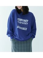 【サマンサモスモス/Samansa Mos2】のロゴ入りビッグスウェット 人気、トレンドファッション・服の通販 founy(ファニー) ファッション Fashion レディースファッション WOMEN トップス・カットソー Tops/Tshirt パーカ Sweats スウェット Sweat ビッグ Big プリント Print thumbnail ブルー|ID: prp329100004212825 ipo3291000000029554438