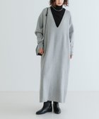 【アーバンリサーチ/URBAN RESEARCH】の深Vネックニットワンピース 人気、トレンドファッション・服の通販 founy(ファニー) ファッション Fashion レディースファッション WOMEN ワンピース Dress ニットワンピース Knit Dresses 2024年 2024 2024-2025秋冬・A/W Aw/Autumn/Winter/Fw/Fall/2024-2025 A/W・秋冬 Aw・Autumn/Winter・Fw・Fall-Winter 冬 Winter おすすめ Recommend インナー Inner シアー Sheer ジャケット Jacket デコルテ Decolletage ベーシック Basic thumbnail GRAY|ID: prp329100004213053 ipo3291000000029998708