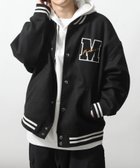 【ジップファイブ/ZIP FIVE】のオーバーサイズウールライクワッペンスタジャン 人気、トレンドファッション・服の通販 founy(ファニー) ファッション Fashion レディースファッション WOMEN インナー Inner ウォーム Worm クラシック Classic シンプル Simple スウェット Sweat パターン Pattern 切替 Switching thumbnail BLACK|ID: prp329100004213392 ipo3291000000029517487