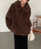 【カプリシューレマージュ/CAPRICIEUX LEMAGE】のエコファーコート 人気、トレンドファッション・服の通販 founy(ファニー) ファッション Fashion レディースファッション WOMEN アウター Coat Outerwear コート Coats スタンド Stand ストレート Straight デニム Denim ハーフ Half フェイク Fake thumbnail モカ|ID: prp329100004213500 ipo3291000000029221165